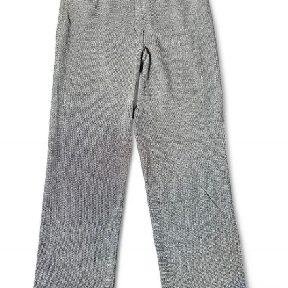Escada Quiet Luxury Women Straight Leg Trousers Navy Virgin Wool Blend